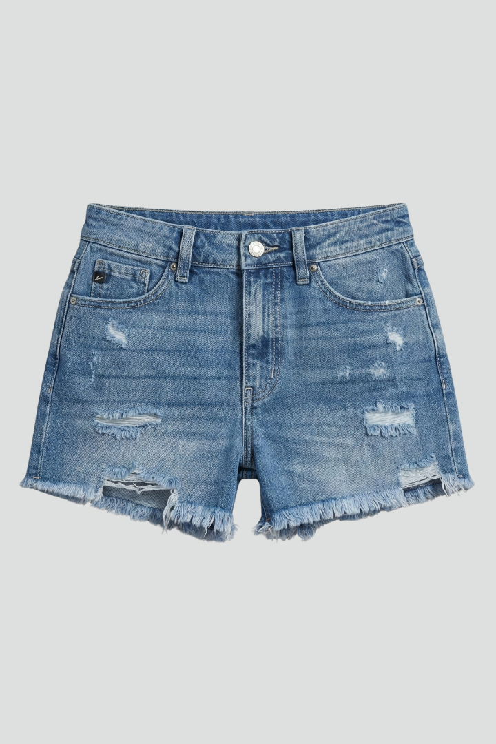 Ava | Casual Frayed Hem Women's Shorts 1