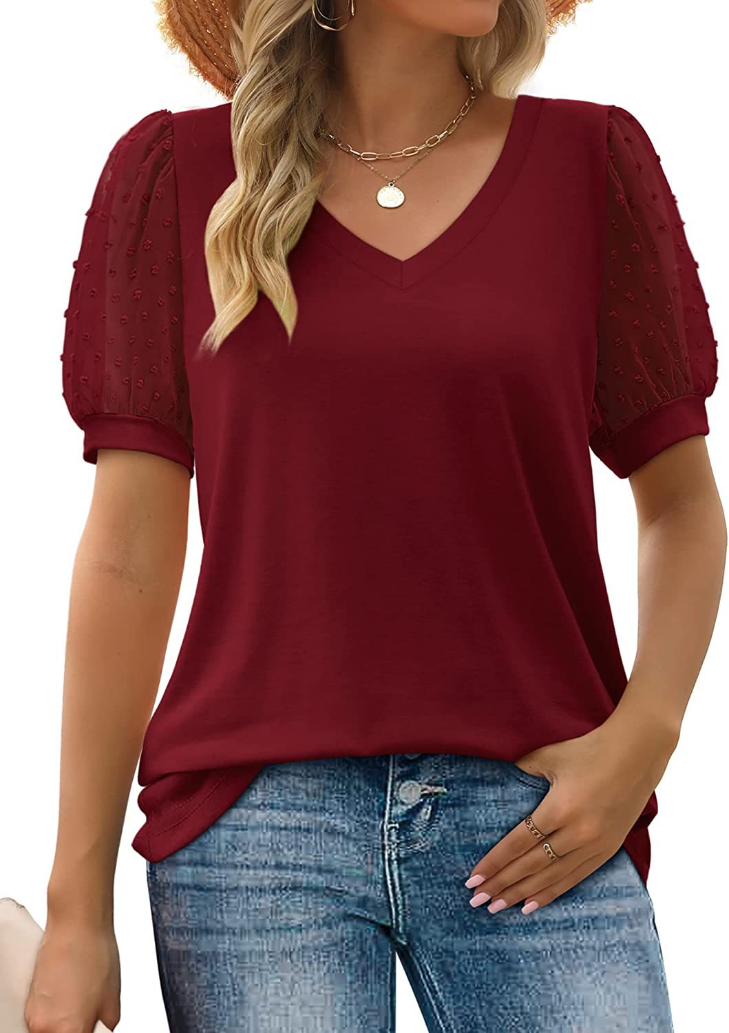 Ava | Elegant Relaxed V-Neck Women's Top 7