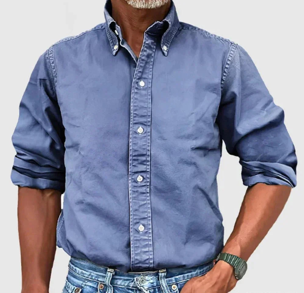 Chase Collection | Men's Casual Button-Up Shirt with Relaxed Fit 2