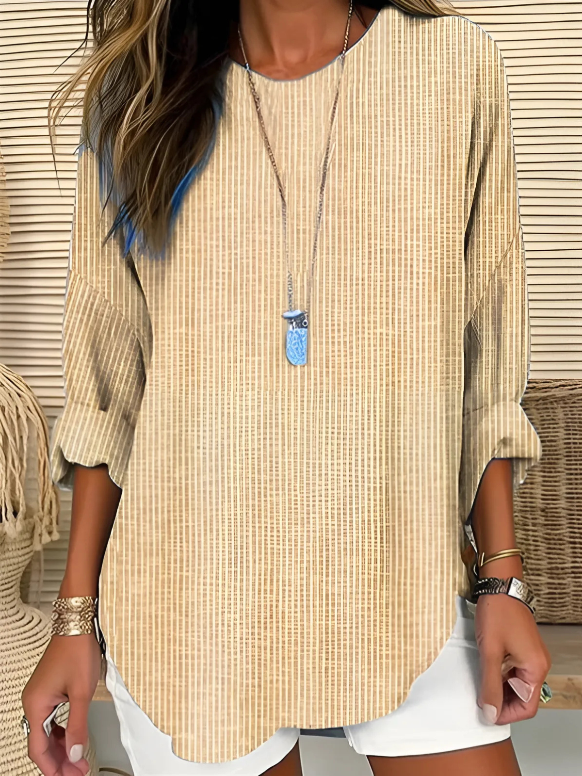Chic Collection | Women's Blouse with Flattering Fit & Long Sleeves 1