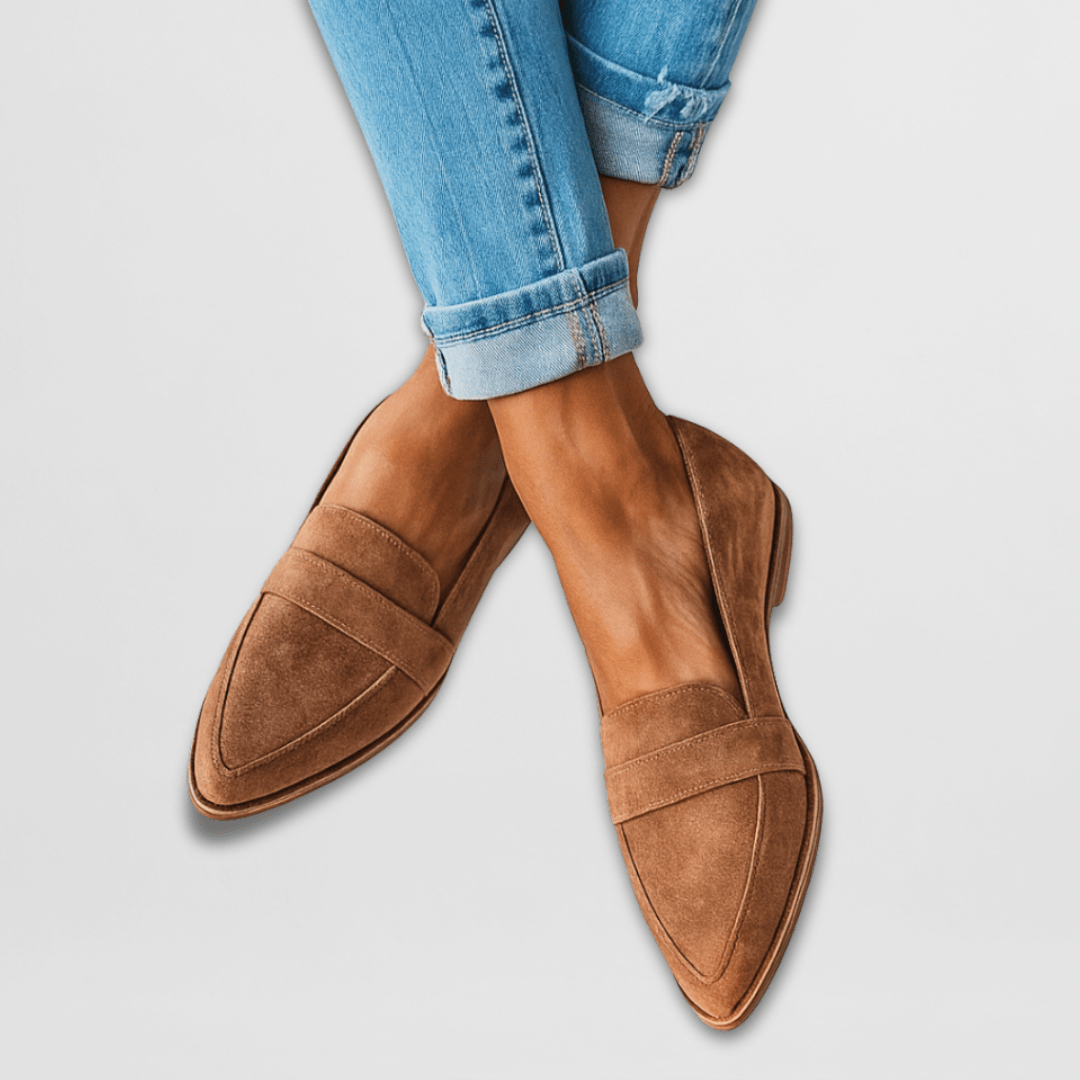 Chic Collection | Women's Loafers with Leopard Print & Comfortable Fit 0