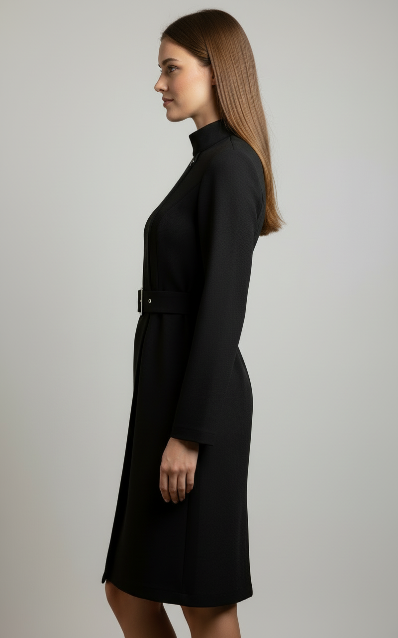 Elegance Collection | Ladies Dress Coats with Belted Midi Design 2