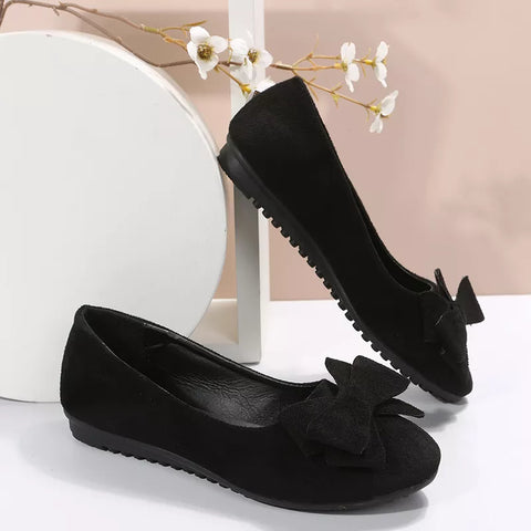 Elegant Ballet Flats | Women's Shoes with Bow Accent & Comfortable Fit 0