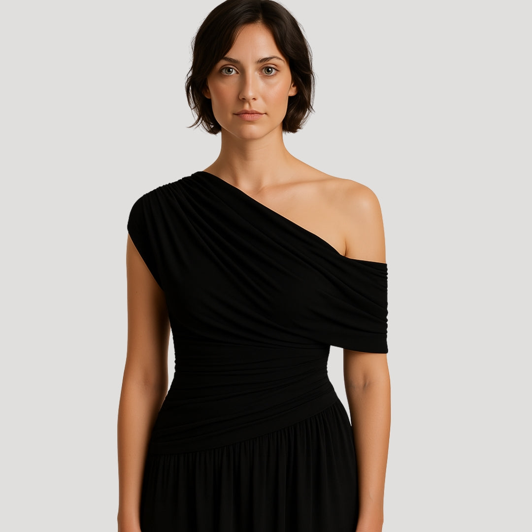 Elegant Summer Dress | Women's Maxi Dress with One Shoulder Design 2