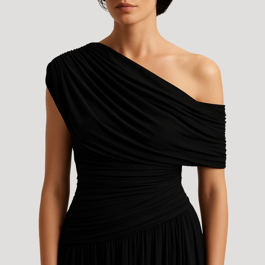 Elegant Summer Dress | Women's Maxi Dress with One Shoulder Design 3