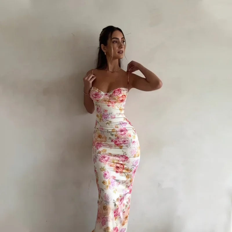 Ella | Elegant Floral Summer Maxi Dress for Wedding Guests 0