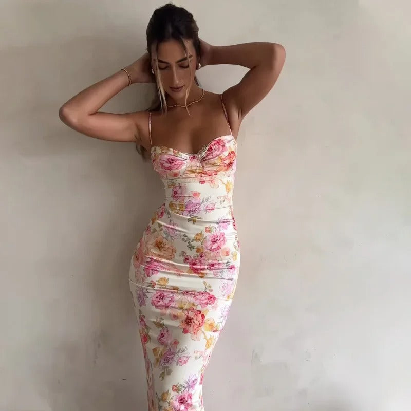 Ella | Elegant Floral Summer Maxi Dress for Wedding Guests 1