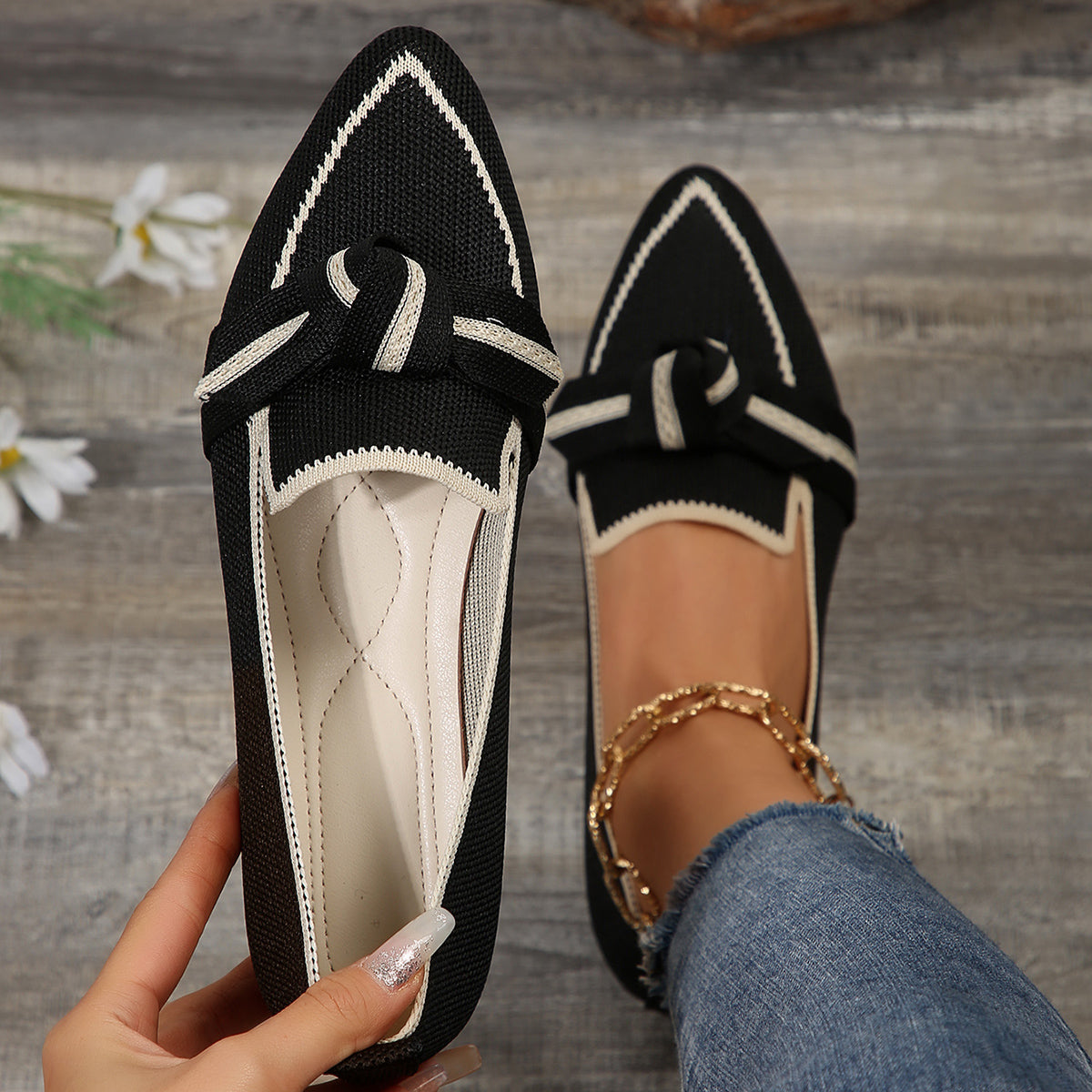 Ella | Elegant Lightweight Knit Flats 2