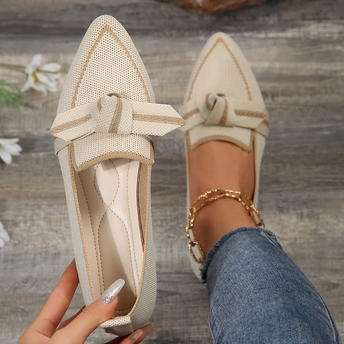 Ella | Elegant Lightweight Knit Flats 3