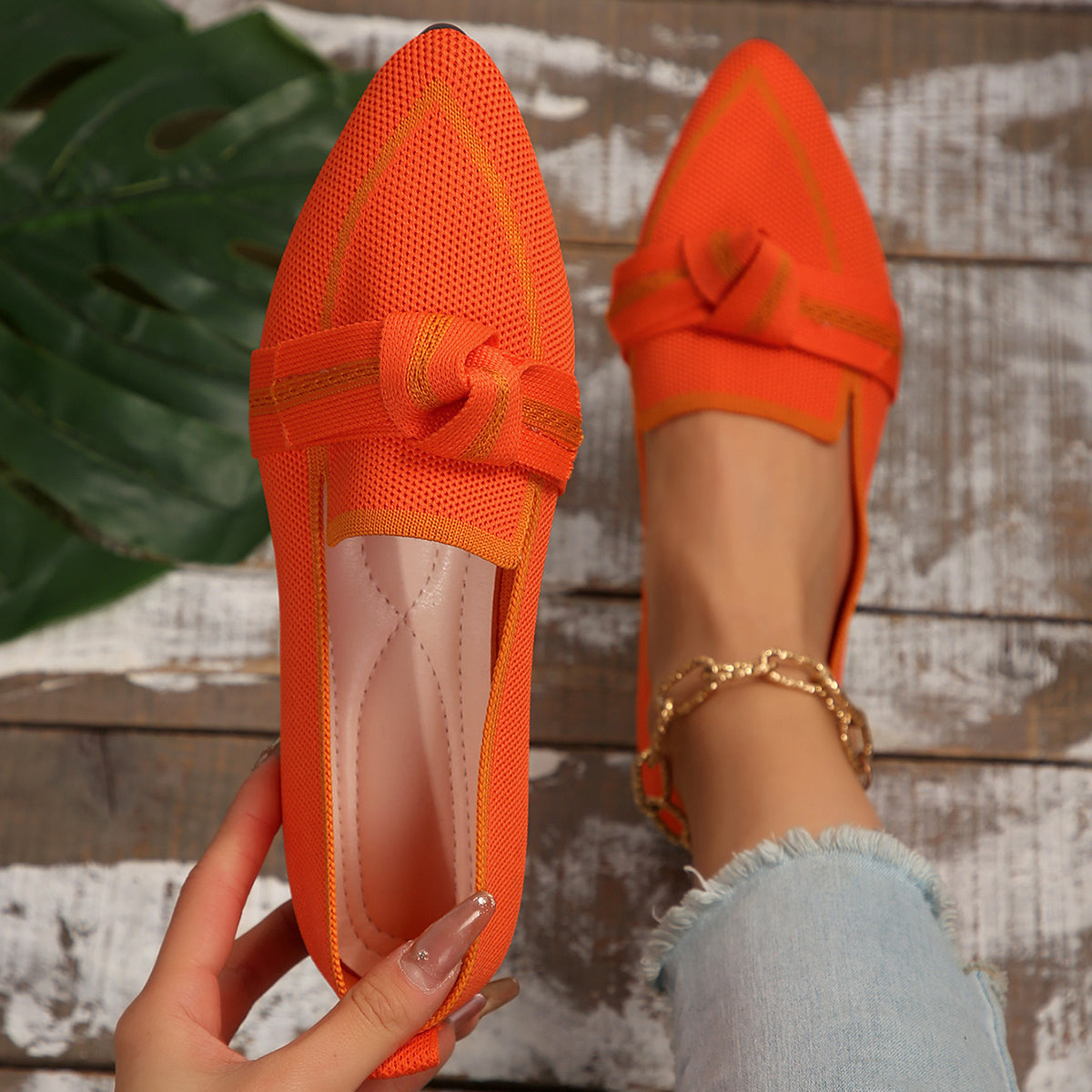 Ella | Elegant Lightweight Knit Flats 6