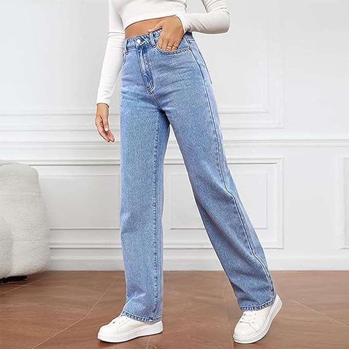 Ella | Stylish High Waisted Wide Leg Jeans for Women 3