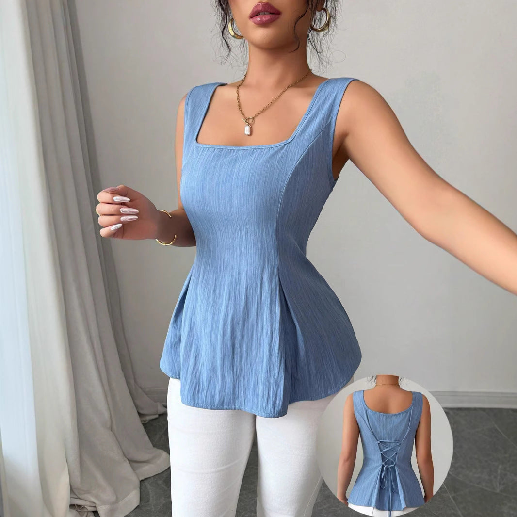 Ella | Stylish Sleeveless Peplum Blouse for Women 2