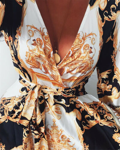 Ella | Vibrant Floral Long Sleeve Maxi Dress for Women 8