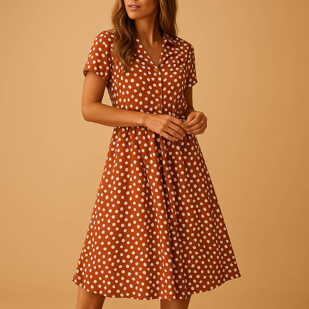 Emily | Elegant A-Line Midi Dress 2