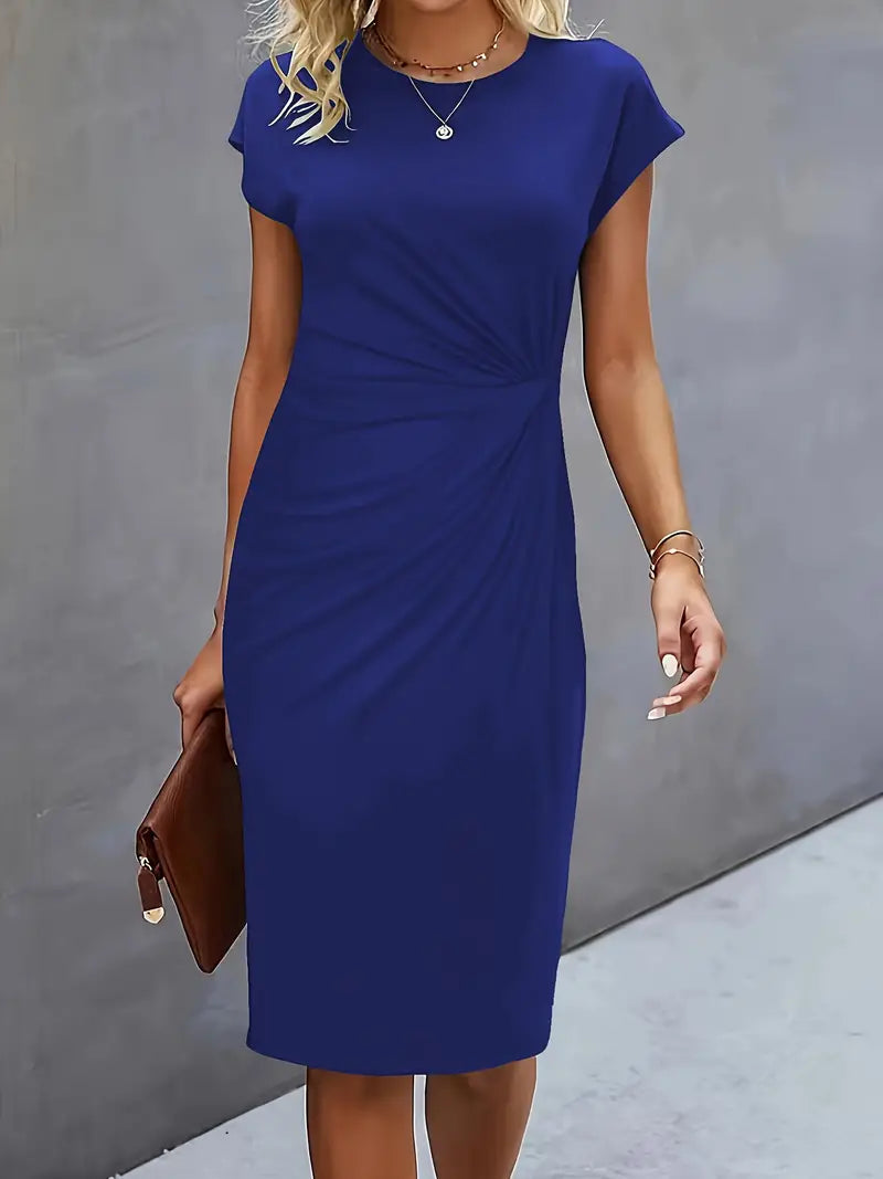Emily | Elegant Classic Short Sleeve Bodycon Dress 11