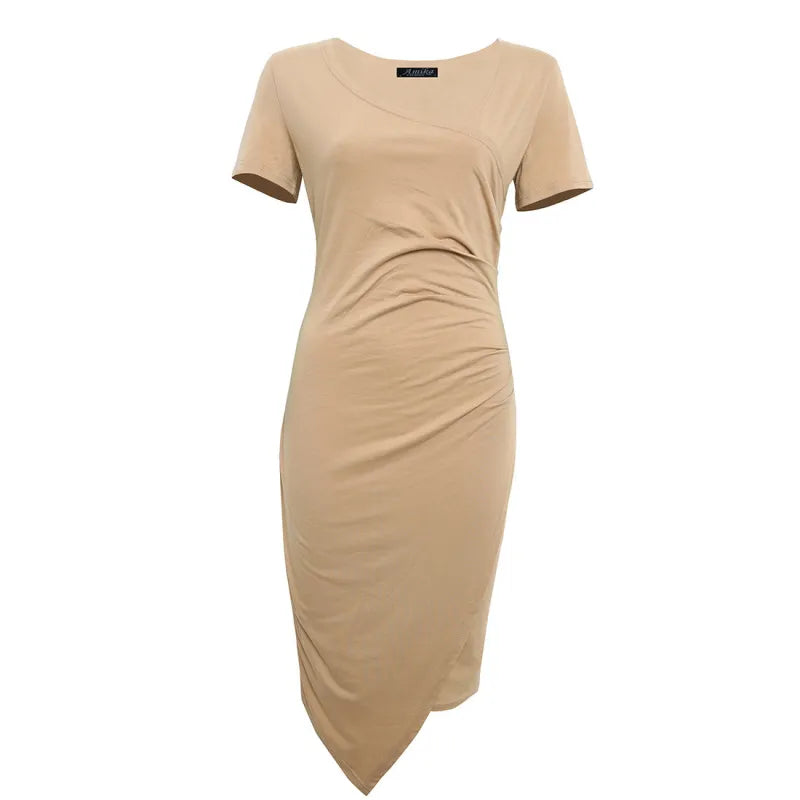 Emily | Elegant Classic Short Sleeve Bodycon Dress 14