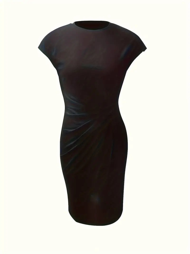Emily | Elegant Classic Short Sleeve Bodycon Dress 2