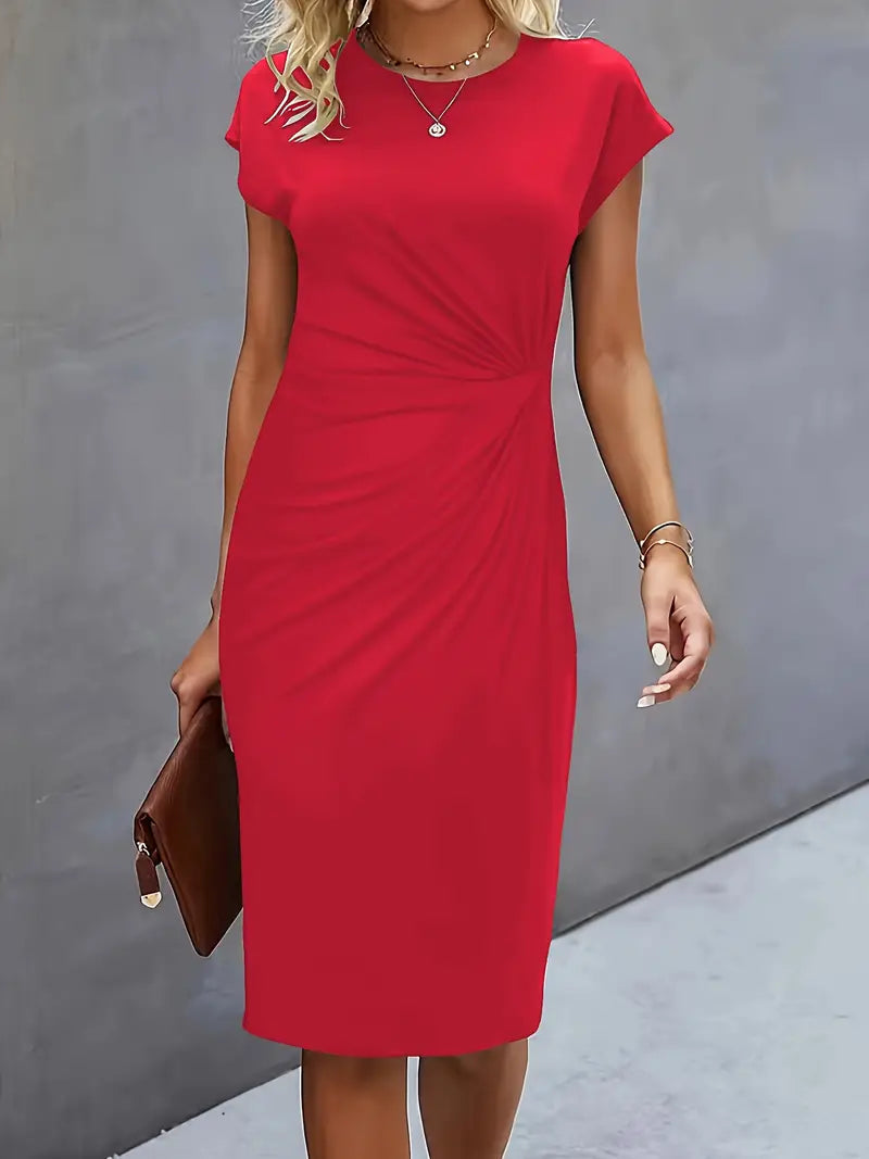 Emily | Elegant Classic Short Sleeve Bodycon Dress 3