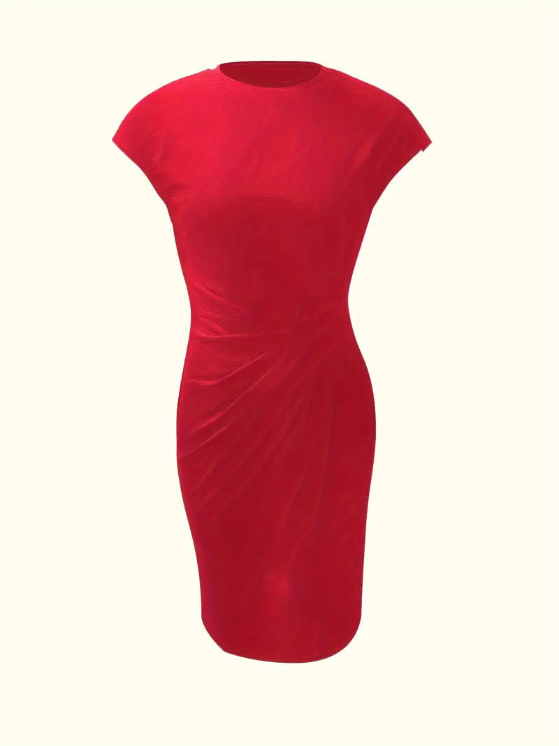 Emily | Elegant Classic Short Sleeve Bodycon Dress 5