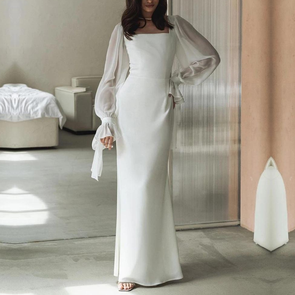 Emily | Elegant Square Neck Maxi Dress 1