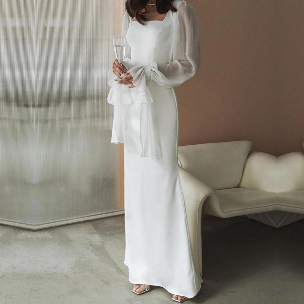 Emily | Elegant Square Neck Maxi Dress 2