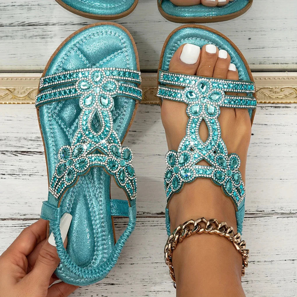 Emma | Chic Floral Flat Sandals for Women 5