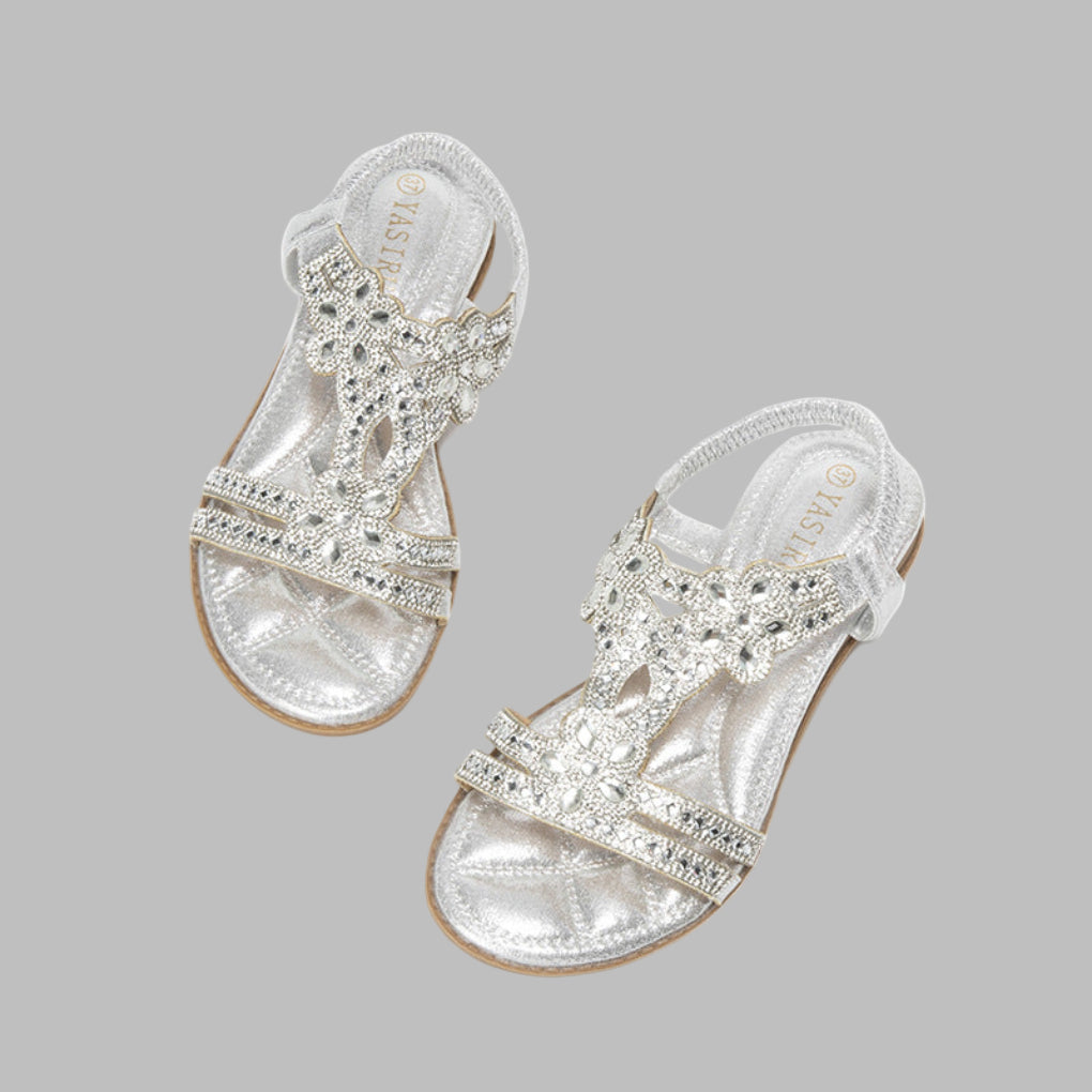 Emma | Chic Floral Flat Sandals for Women 6