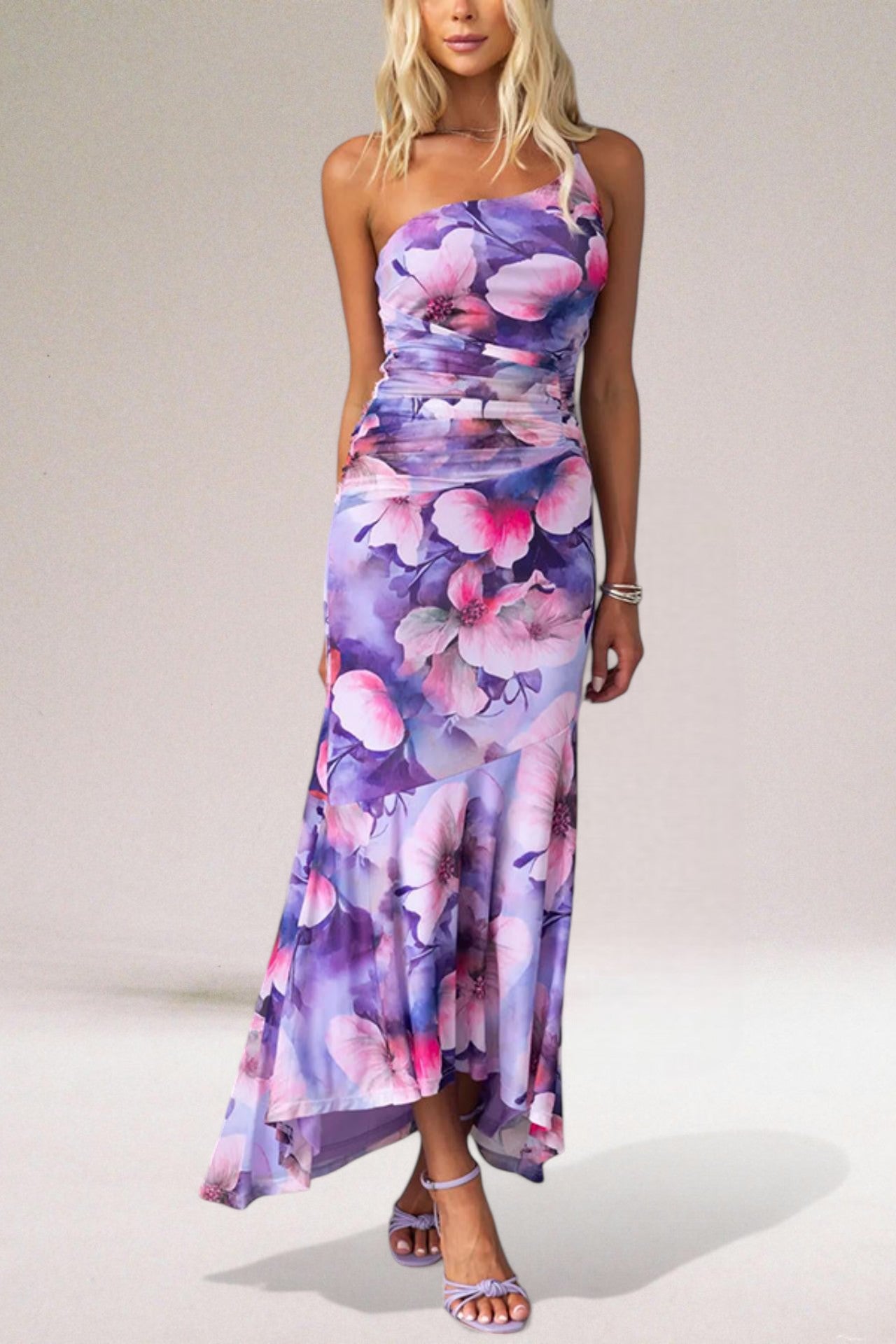 Emma | Elegant Floral Maxi Wedding Guest Dress 1