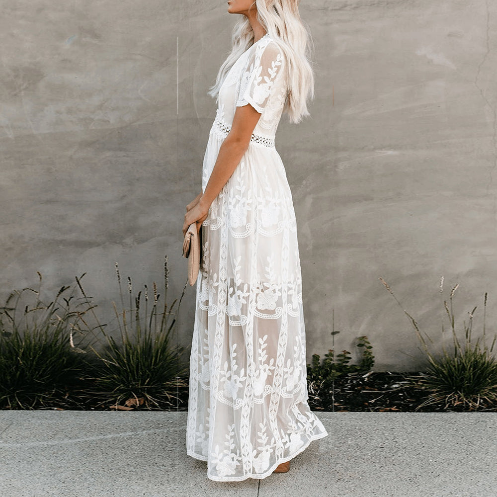 Emma | Elegant Long Sleeve Black Maxi Dress for Women 4