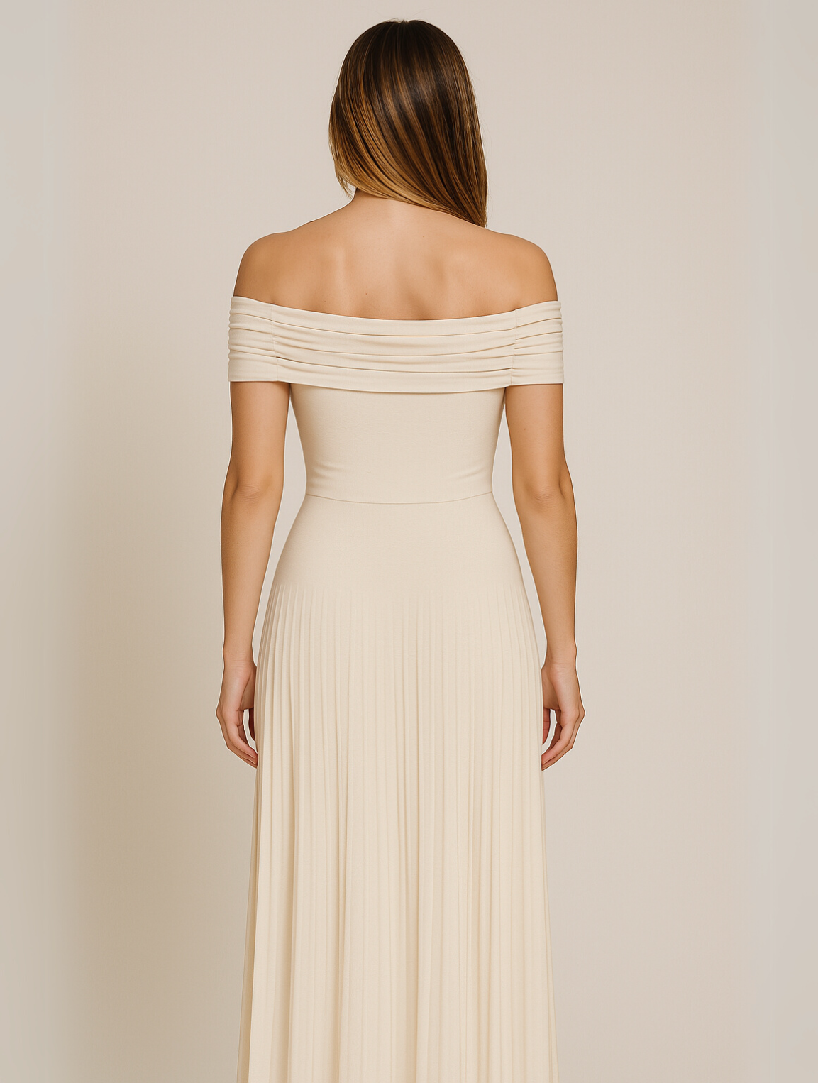 Emma | Elegant Pleated Long Sleeve Maxi Dress for Women 2