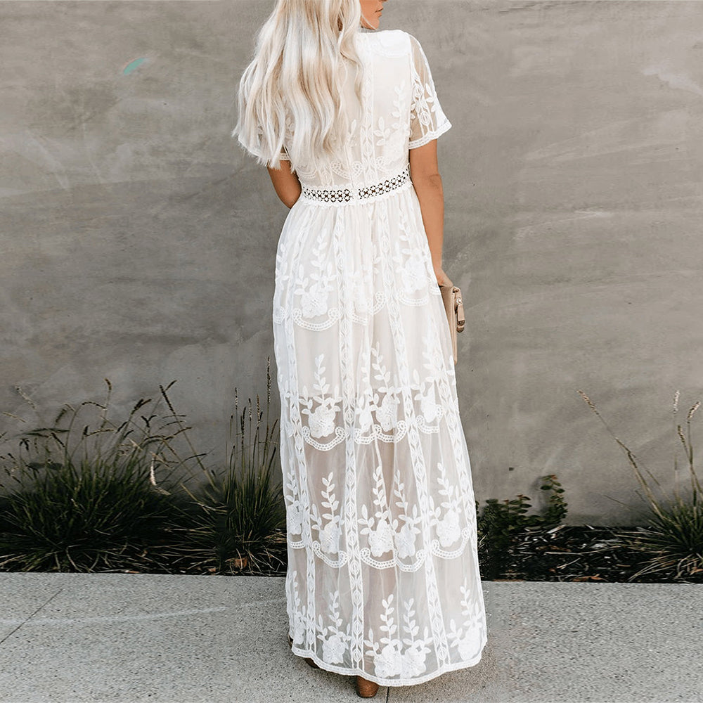 Emma | Flowy Long Sleeve Maxi Dress For Women 3