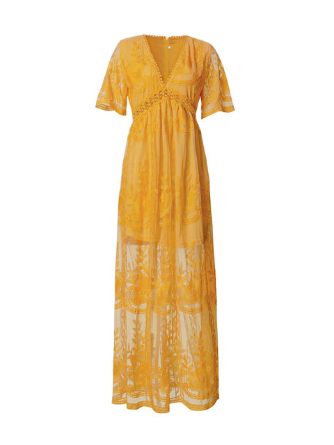 Emma | Flowy Long Sleeve Maxi Dress For Women 6