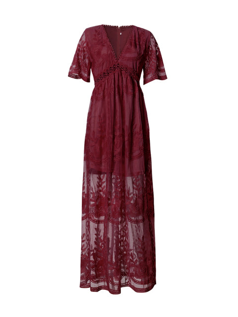 Emma | Flowy Long Sleeve Maxi Dress For Women 7