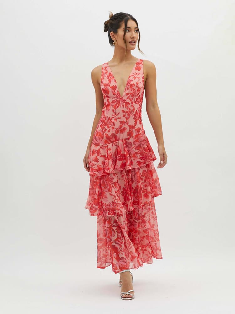 Emma | Stylish Floral Maxi Dress for Wedding Guests 1