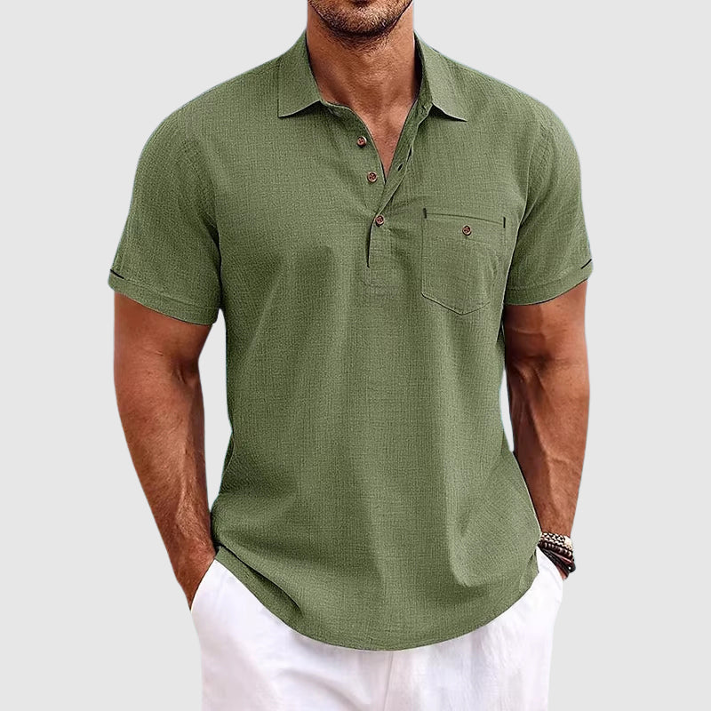 Ethan | Breathable Casual Linen Polo Shirt for Men 4