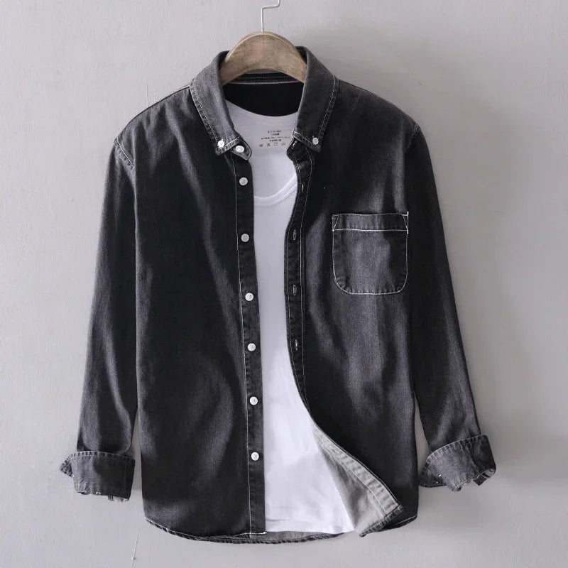 Ethan | Classic Comfortable Mens Denim Shirt 1