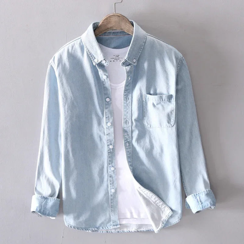 Ethan | Classic Comfortable Mens Denim Shirt 2