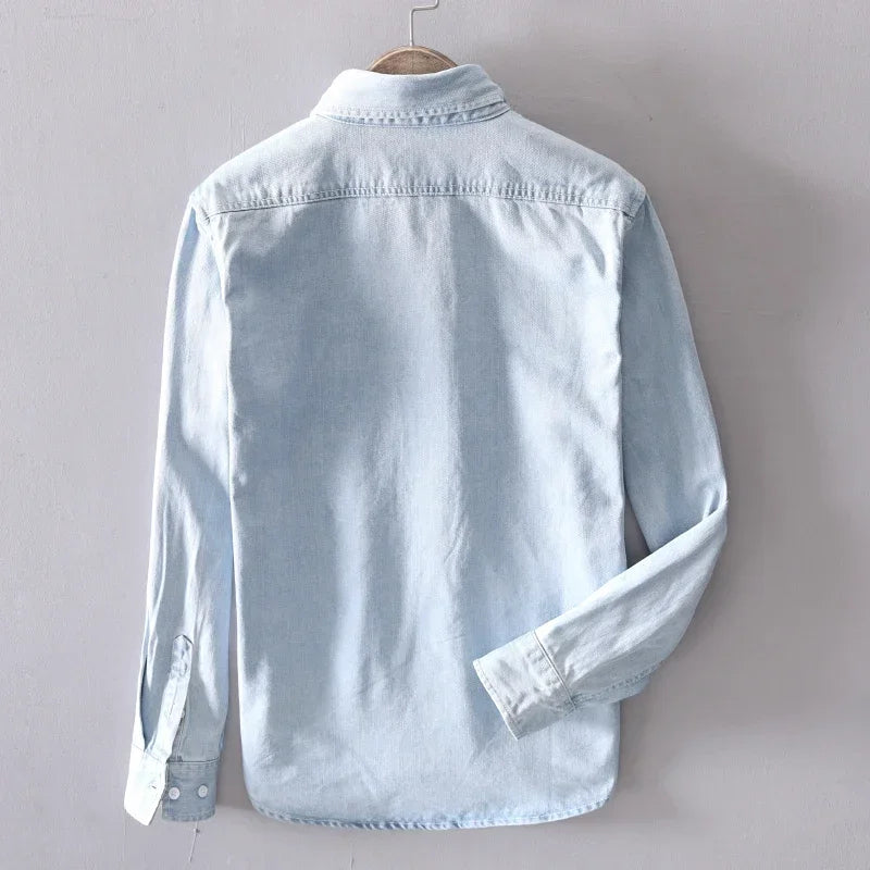 Ethan | Classic Comfortable Mens Denim Shirt 3