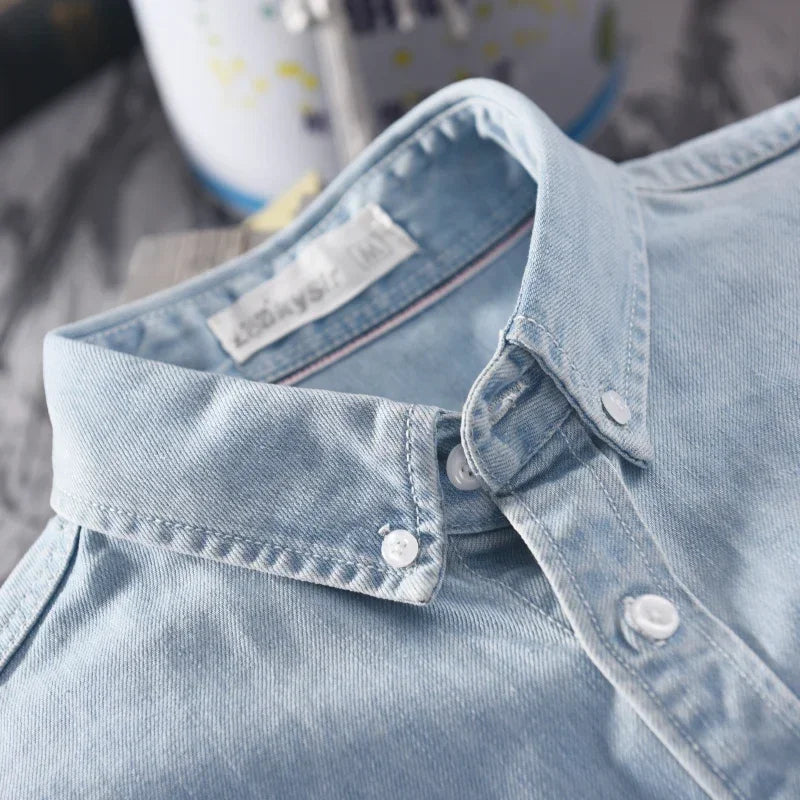 Ethan | Classic Comfortable Mens Denim Shirt 4