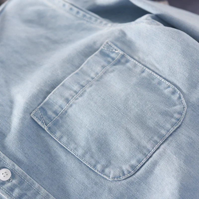 Ethan | Classic Comfortable Mens Denim Shirt 5