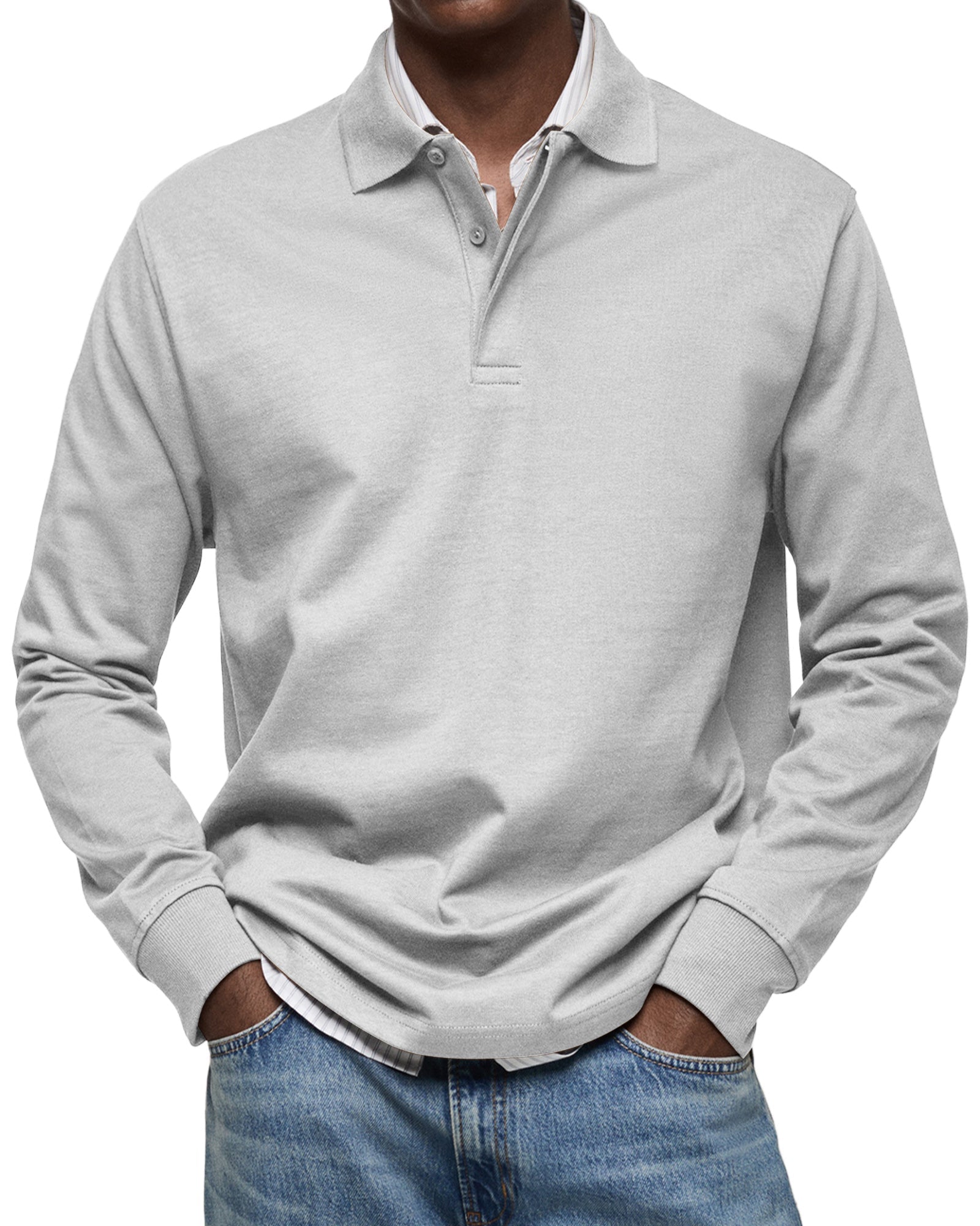 Ethan | Classic Long Sleeve Polo Shirt for Men 3