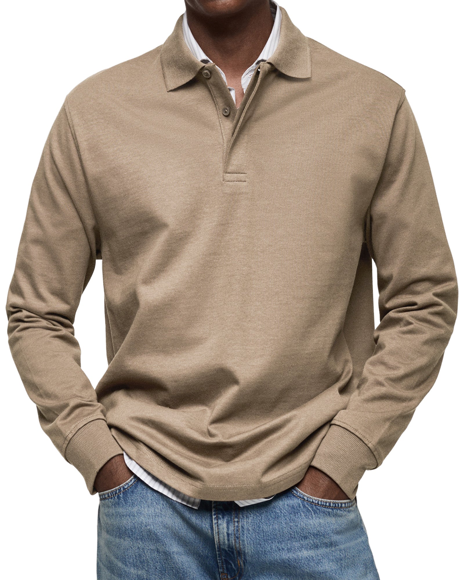 Ethan | Classic Long Sleeve Polo Shirt for Men 6