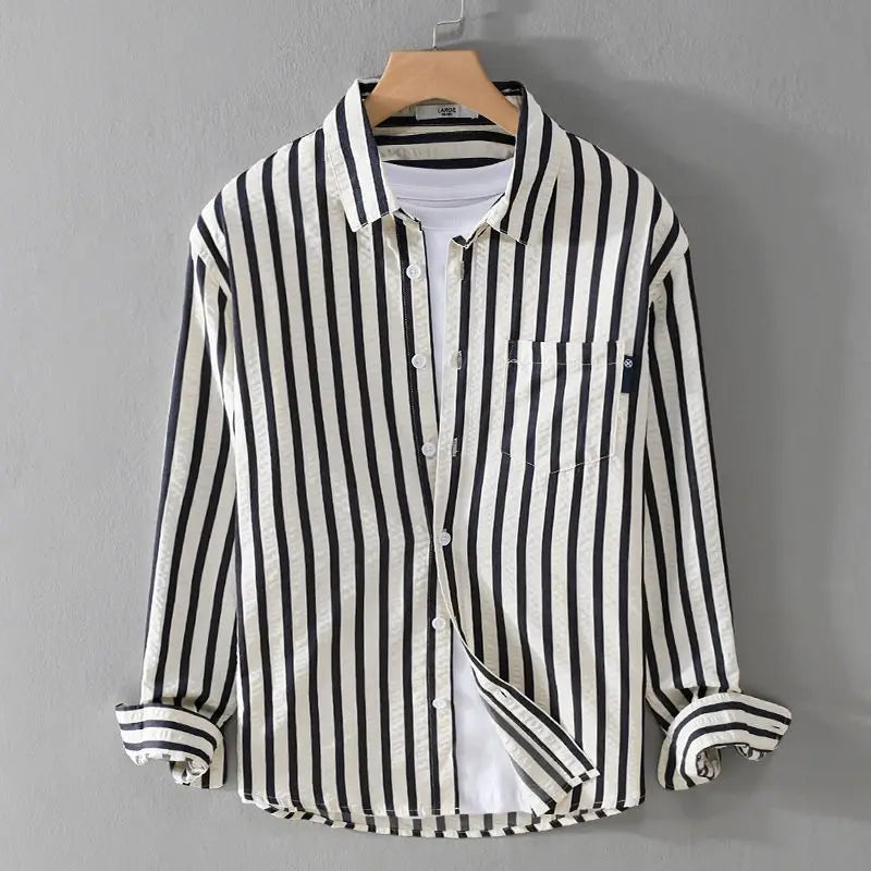 Ethan | Classic Striped Men's Dress Shirt for Casual and Formal Wear 5