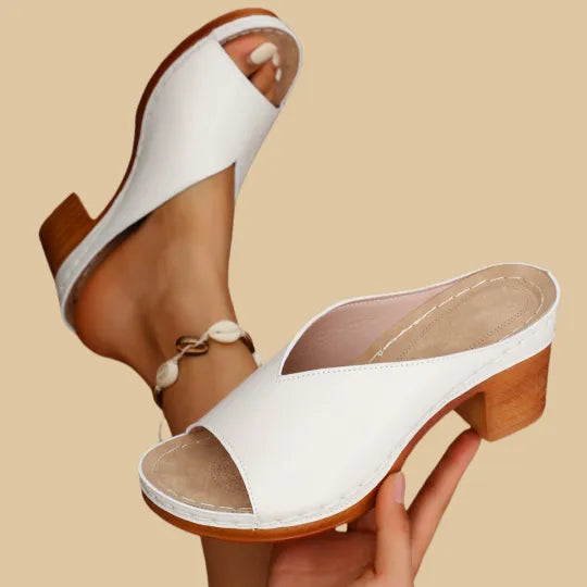 Ethan | Comfortable Orthopaedic Chunky High Heel Sandals 7