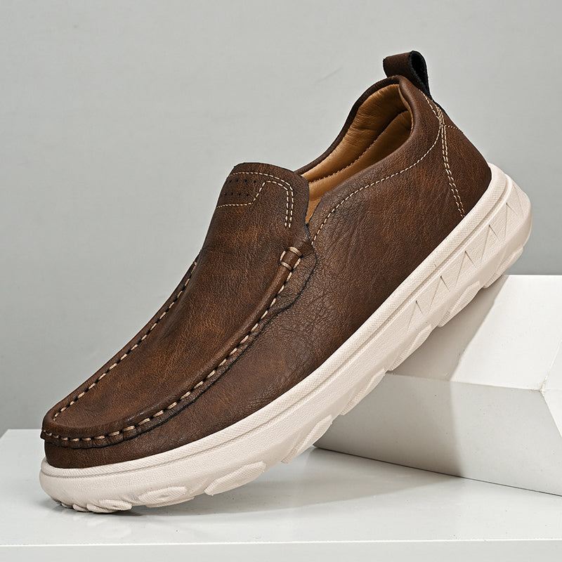 Ethan | Comfortable Slip-On Cowhide Loafers for Men 0