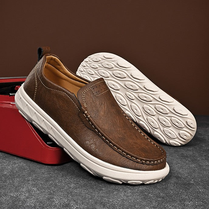 Ethan | Comfortable Slip-On Cowhide Loafers for Men 4