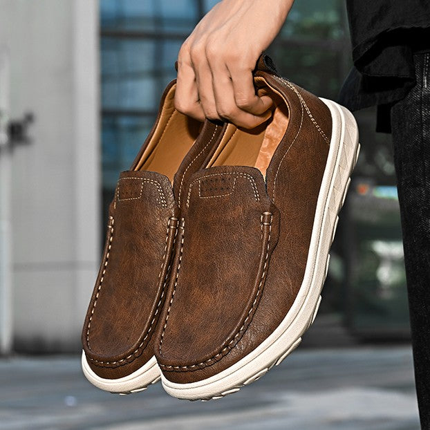 Ethan | Comfortable Slip-On Cowhide Loafers for Men 5