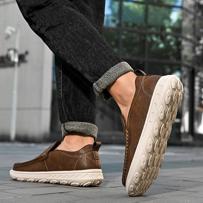 Ethan | Comfortable Slip-On Cowhide Loafers for Men 7