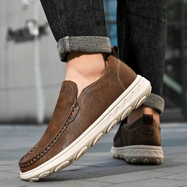 Ethan | Comfortable Slip-On Cowhide Loafers for Men 8