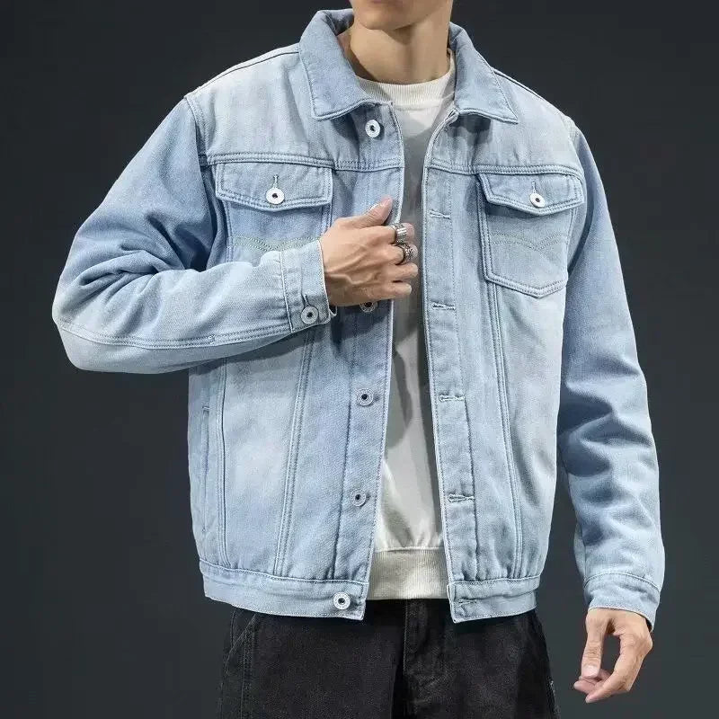Ethan | Cozy Sherpa Lined Denim Jacket for Men 1